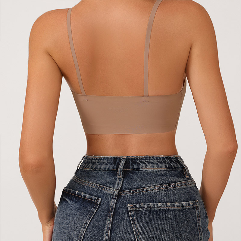 Seamless Wireless Front-Closure Bra (B2106D002) — back view showing adjustable straps and hook-and-eye closure