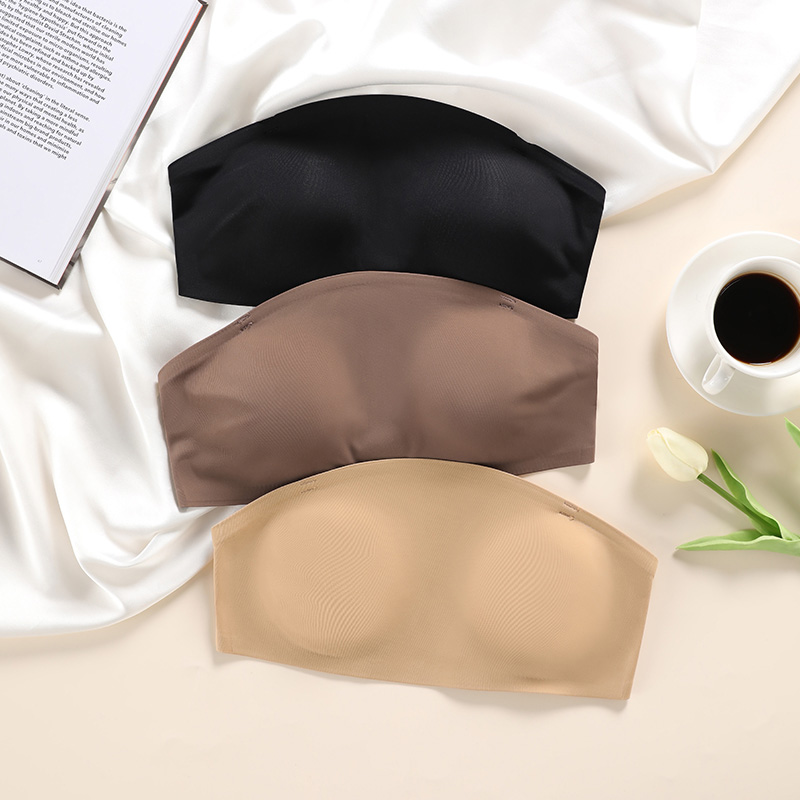Seamless Removable-Pad Strapless Bra (BX144) — alternate colourway showing fabric, cup and trim coordination