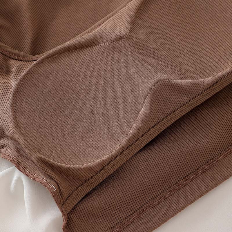 Seamless Removable-Pad Tank Bra (BX193) — fabric, elastic and finishing detail for a private-label bra range