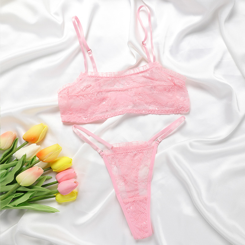 Lace Lingerie Set (BPS057) — alternate colourway with lace placement and trim detail