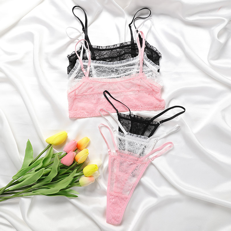 Lace Lingerie Set (BPS057) — lace scallop and skin-contact edge close-up