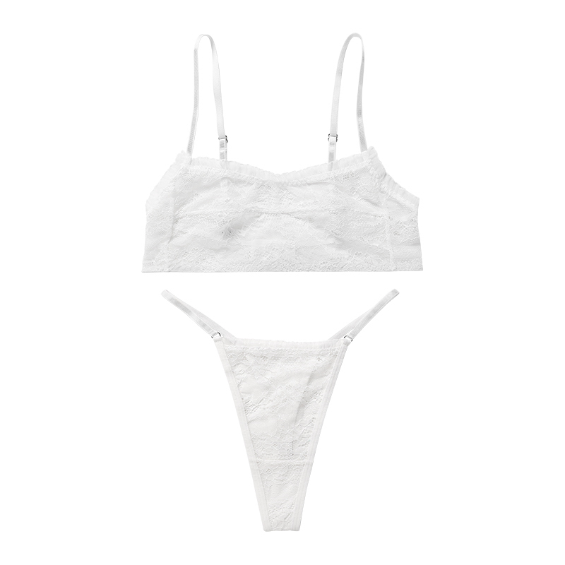 Lace Lingerie Set (BPS057) — fabric, mesh and finishing detail for custom lingerie production