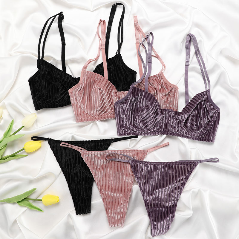 Bra Set (BPS139) — flat-lay view showing coordinated colour options for private-label sets