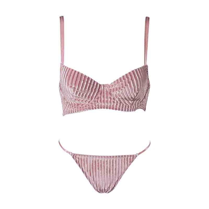 Bra Set (BPS139) — bra back closure and adjustable strap detail