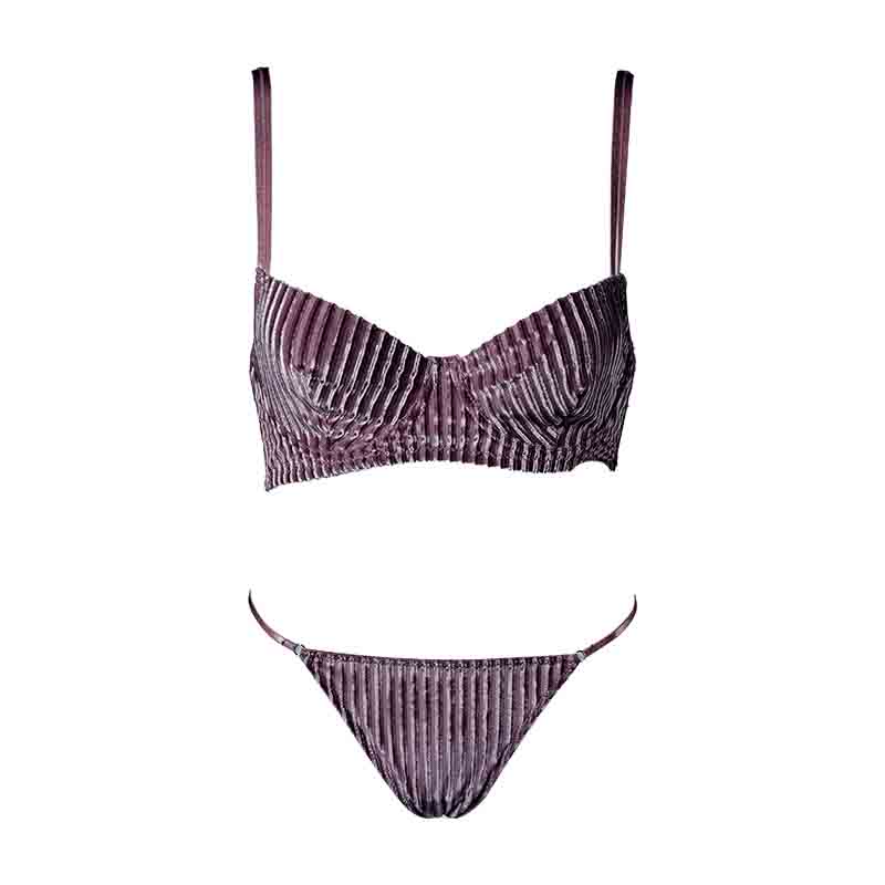Bra Set (BPS139) — panty gusset and edge construction detail