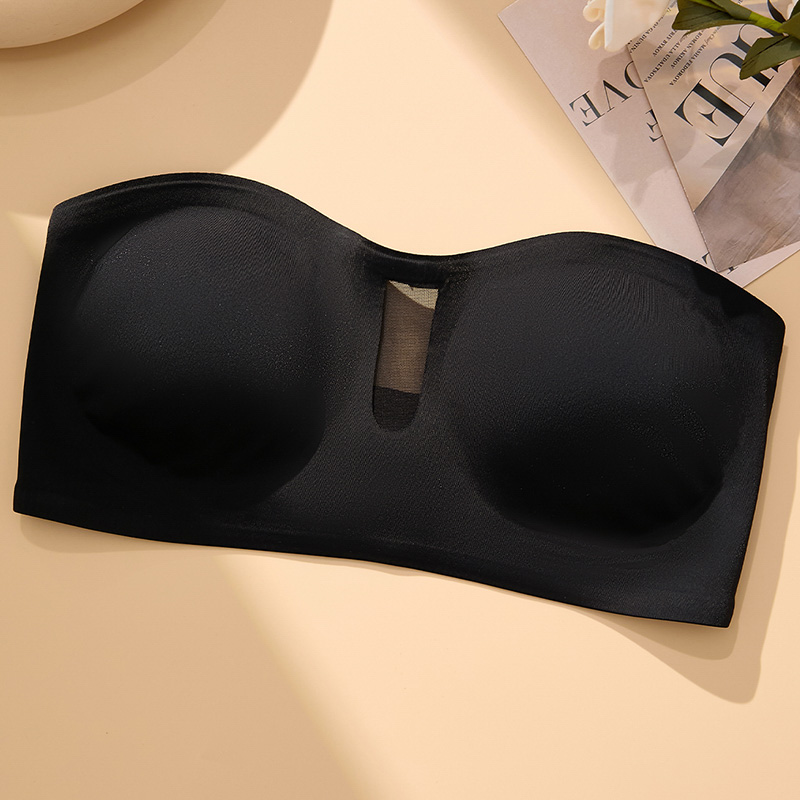 Seamless Strapless Plus-Size Bandeau Bra (BX351) — alternate colourway showing fabric, cup and trim coordination