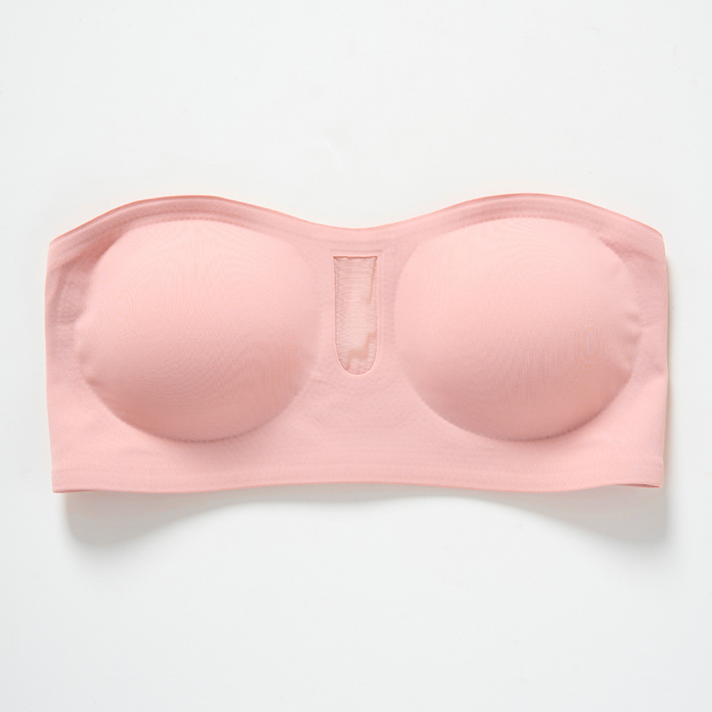 Seamless Strapless Plus-Size Bandeau Bra (BX351) — fabric, elastic and finishing detail for a private-label bra range