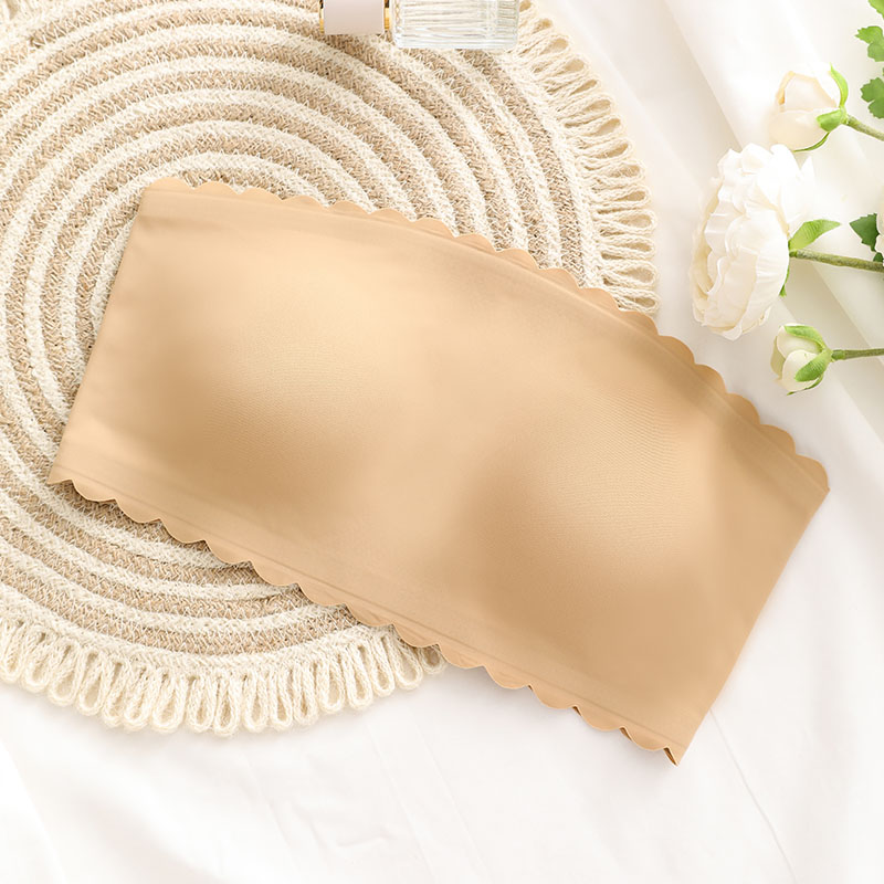Seamless Bandeau Bra (BX145) — close-up of cup edge, seam and soft-support construction