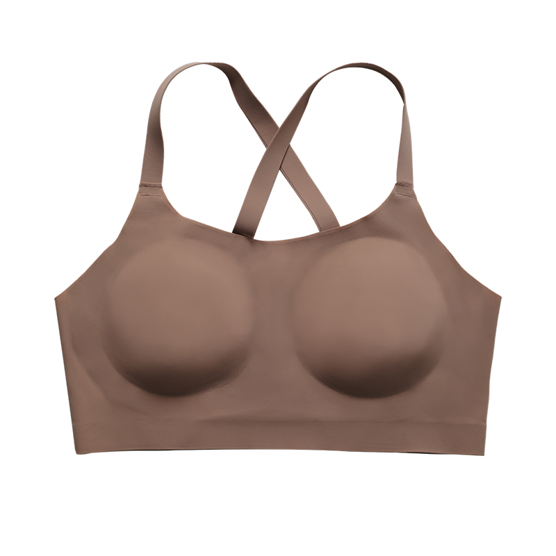 Seamless Wireless Removable-Pad Bra (BS053) — back closure and strap adjustment detail for OEM bra production