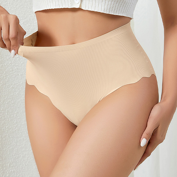 Seamless Ribbed Panty (PY796) — seamless edge and stretch fit
