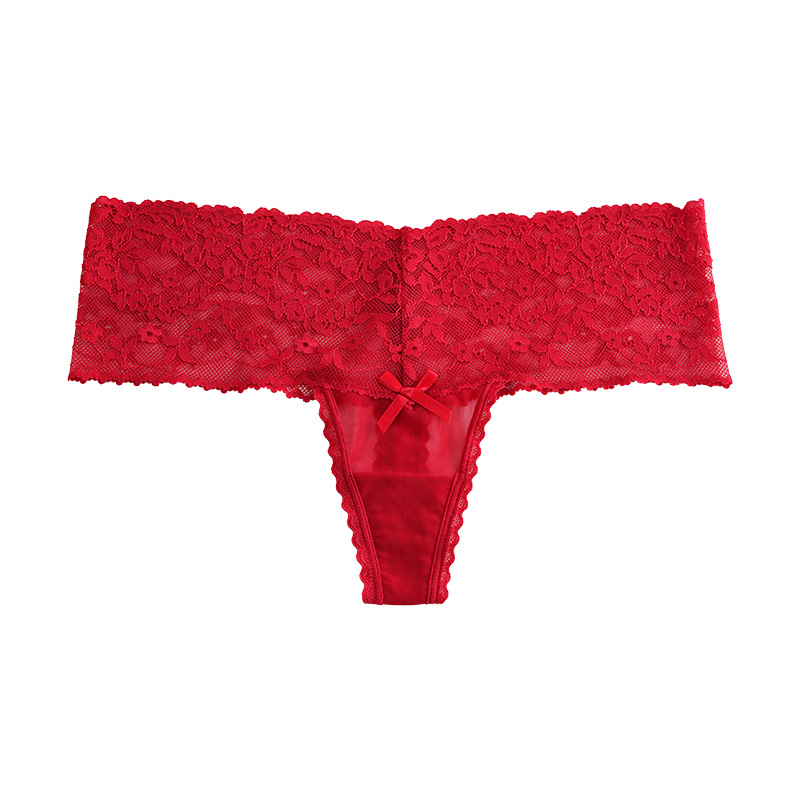 Lace Low-Rise Thong (PX408) — fabric and recovery detail for custom panty development