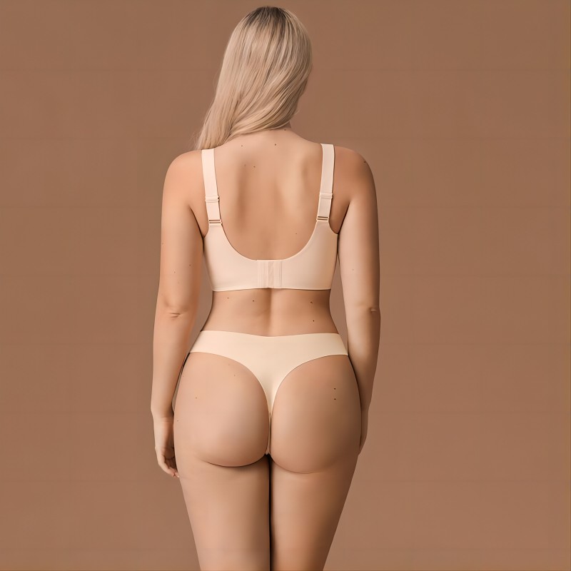 Seamless Wireless Mesh Bralette (CR-618) — flat-lay view showing colour options for custom bra production