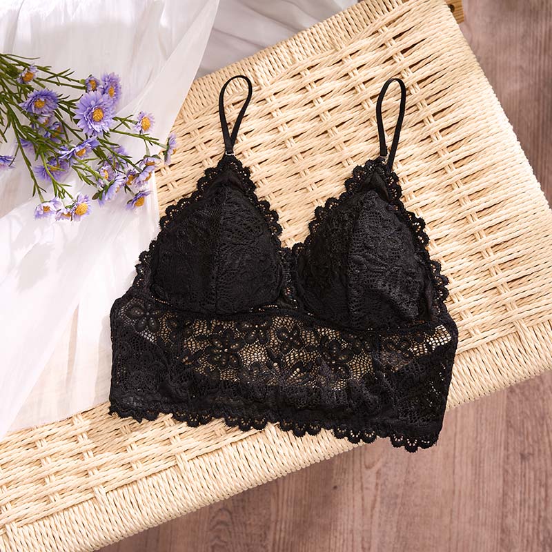 Wireless Lace Bralette (BX470) — alternate colourway showing fabric, cup and trim coordination