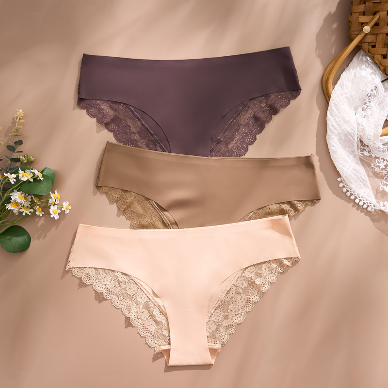 Seamless Lace Low-Rise Brief (PD135) — fabric and recovery detail for custom panty development