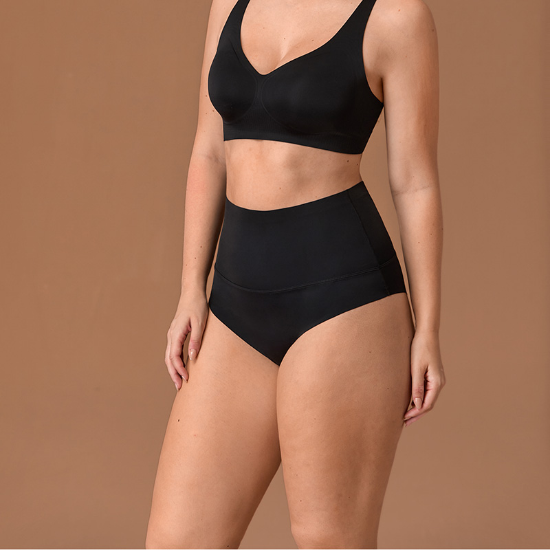 High-Waist Tummy-Control Panty (PX852) — side profile showing waist shaping and body-contour support