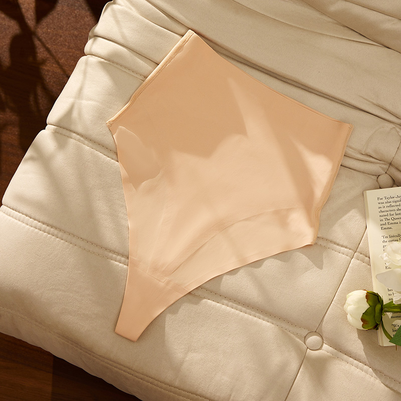 High-Waist Tummy-Control Thong (SW1001) — gusset, seam and edge construction close-up
