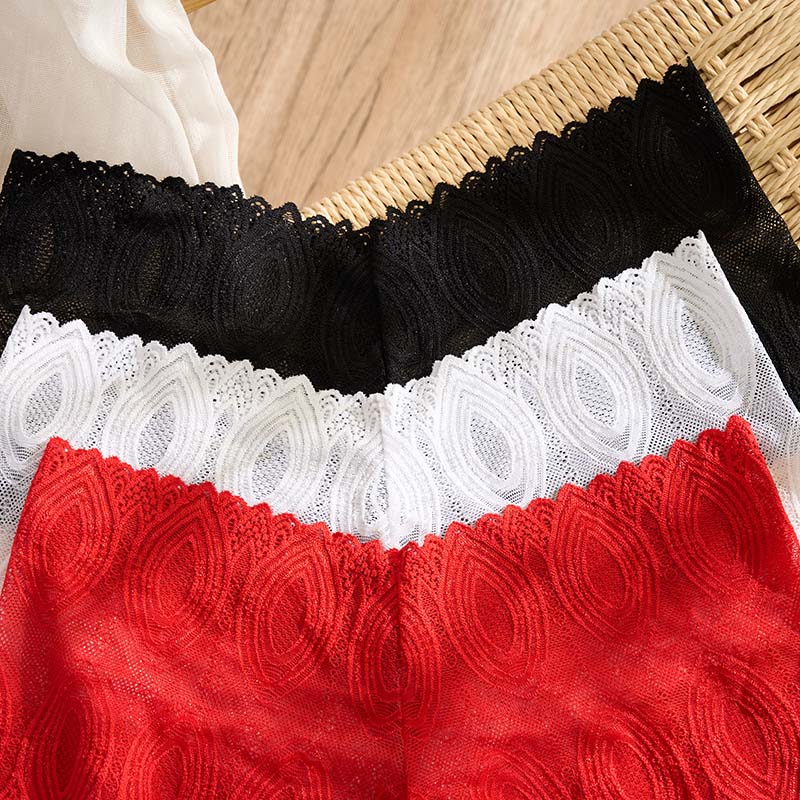 Lace Mid-Rise Thong (PX708) — back fit showing seat coverage and waistband placement