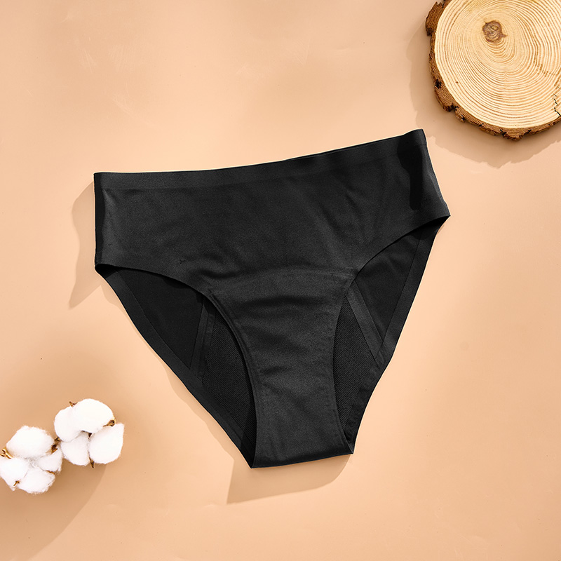 Seamless functional Period Panty (AA081) — reusable period panty coverage and gusset placement