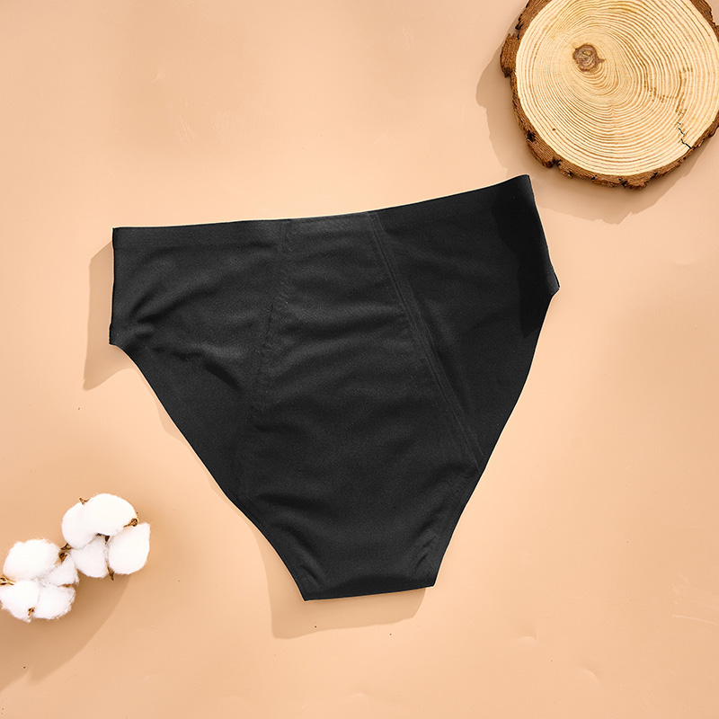 Seamless functional Period Panty (AA081) — side profile showing barrier edge coverage and stretch fit