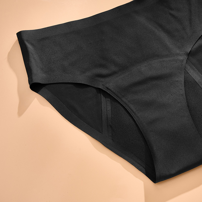 Seamless functional Period Panty (AA081) — side-panel fit and barrier edge finishing detail