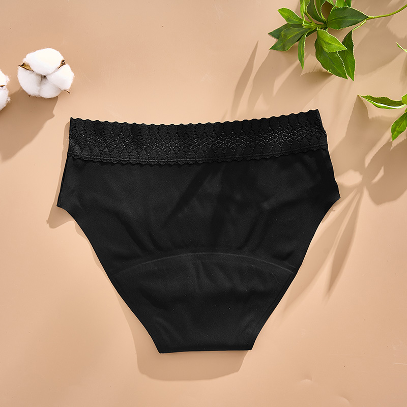 Seamless functional Period Panty (AA083) — side profile showing barrier edge coverage and stretch fit