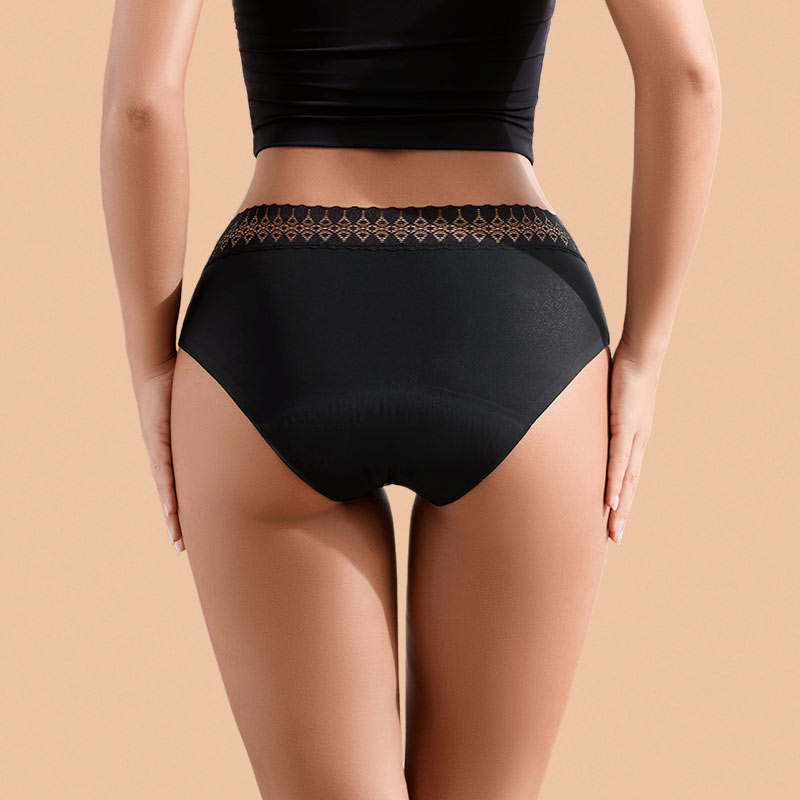 Seamless functional Period Panty (AA083) — gusset and -core layout for period panty OEM production