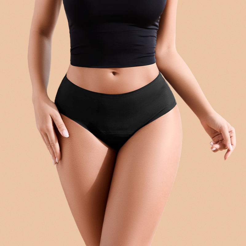 Leakproof Reusable Lace Period Panty (AA085) — back view of the reusable period underwear silhouette