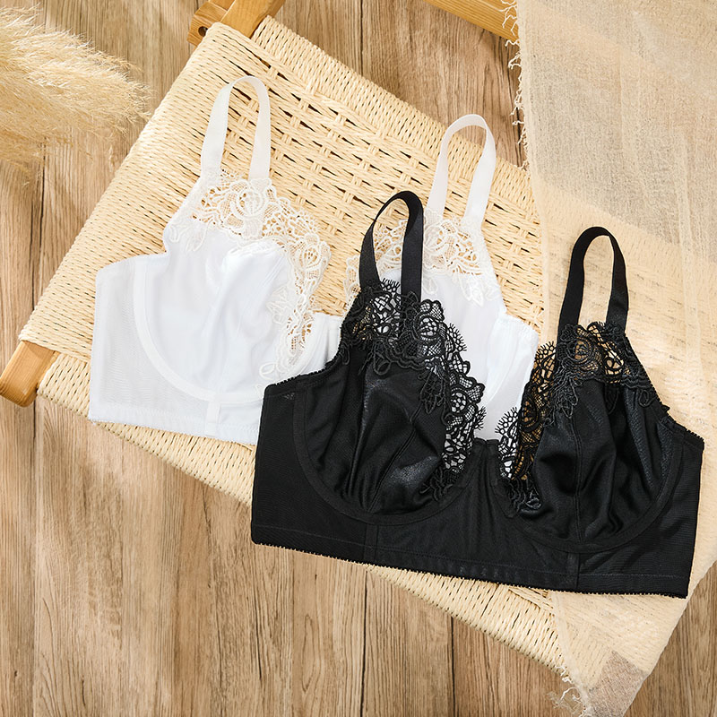 Full-Coverage Plus-Size Bralette (BY653PLUS) — alternate colourway showing fabric, cup and trim coordination