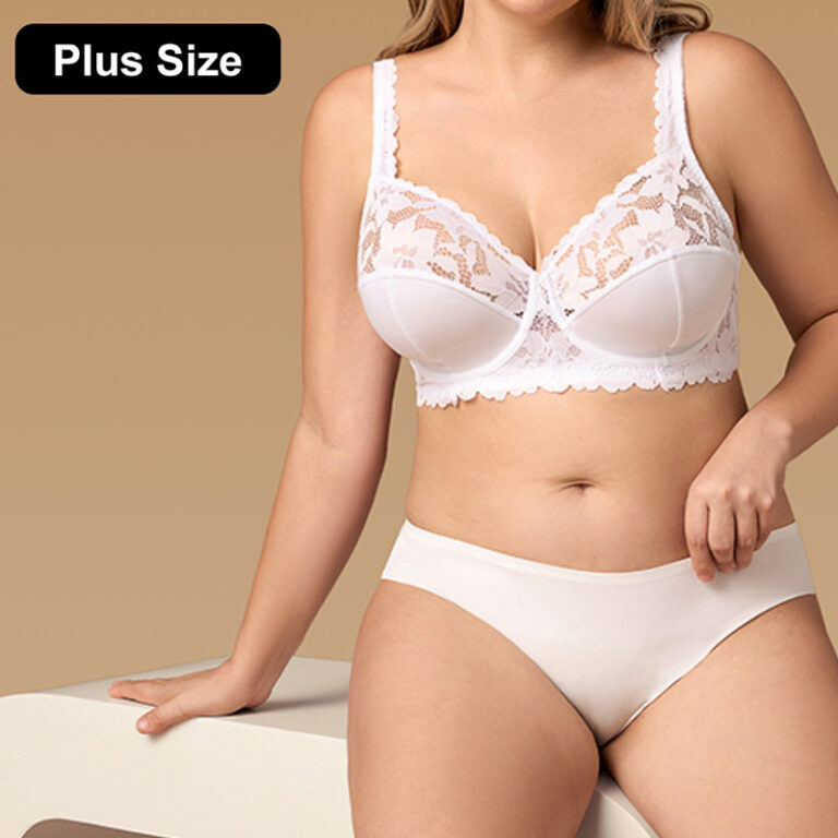 Plus-Size Lace Bra (BY849PLUS) — plus-size fit and extended-size support