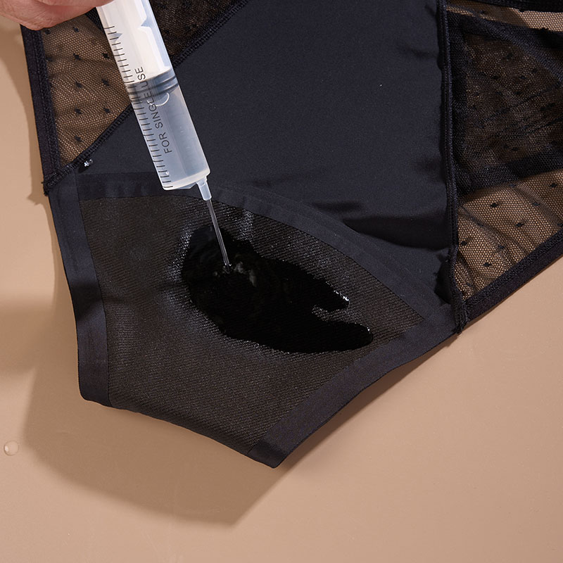 Leakproof Reusable Mesh Period Panty (AA087) — side-panel fit and leakproof edge finishing detail