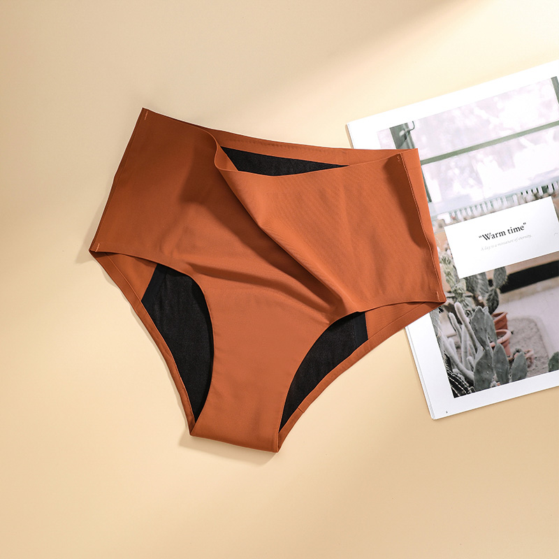 Seamless High-Waist functional Period Panty (A1131) — side profile showing barrier edge coverage and stretch fit