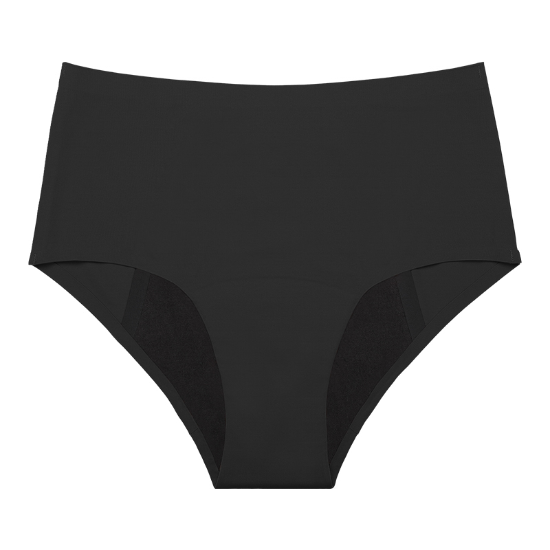 Seamless High-Waist functional Period Panty (A1131) — gusset and -core layout for period panty OEM production