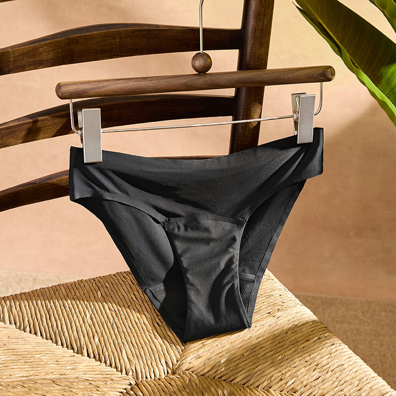 functional Reusable Period Swimwear (9403) — back view of the reusable period underwear silhouette