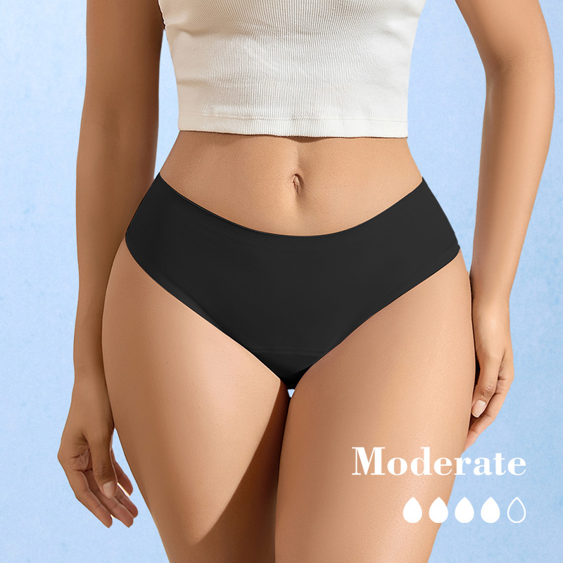 Seamless No-Show Period Panty (AA095) — reusable period panty coverage and gusset placement