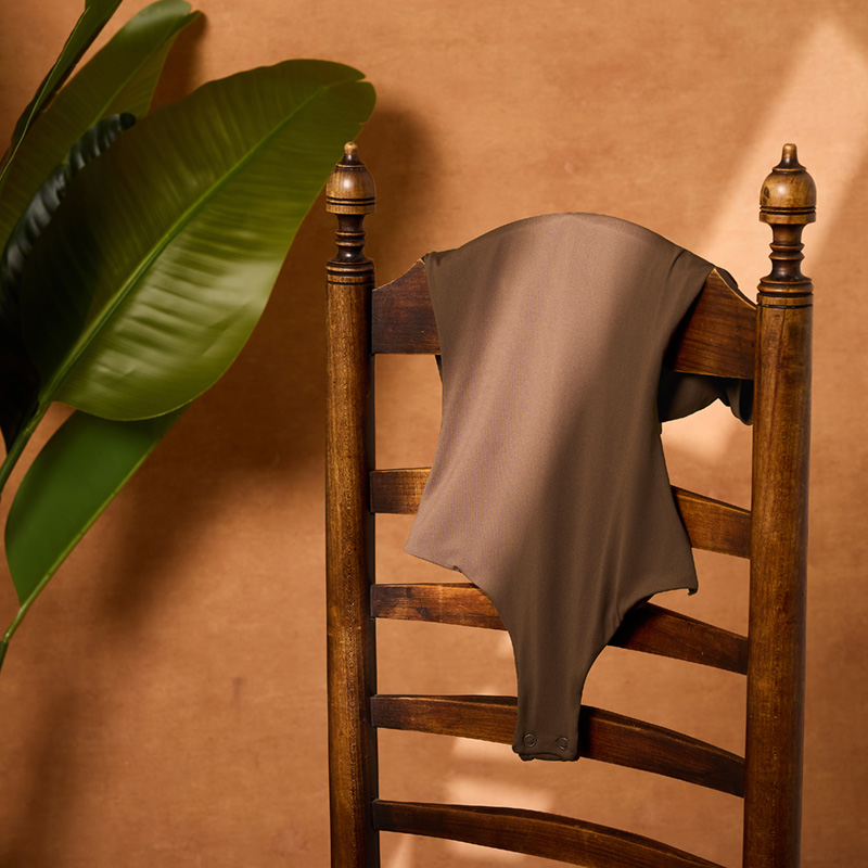 Seamless Soft Contour Bodysuit (CA020) — draped fabric view showing softness and opacity for layering