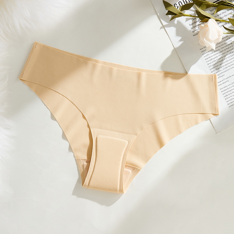 Seamless Camel-Toe-Proof Low-Rise Panty (PS1226) — side view showing rise, leg opening and stretch recovery
