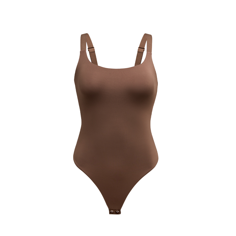 No-Show Shapewear Bodysuit (CH135) — seam and support-panel construction close-up