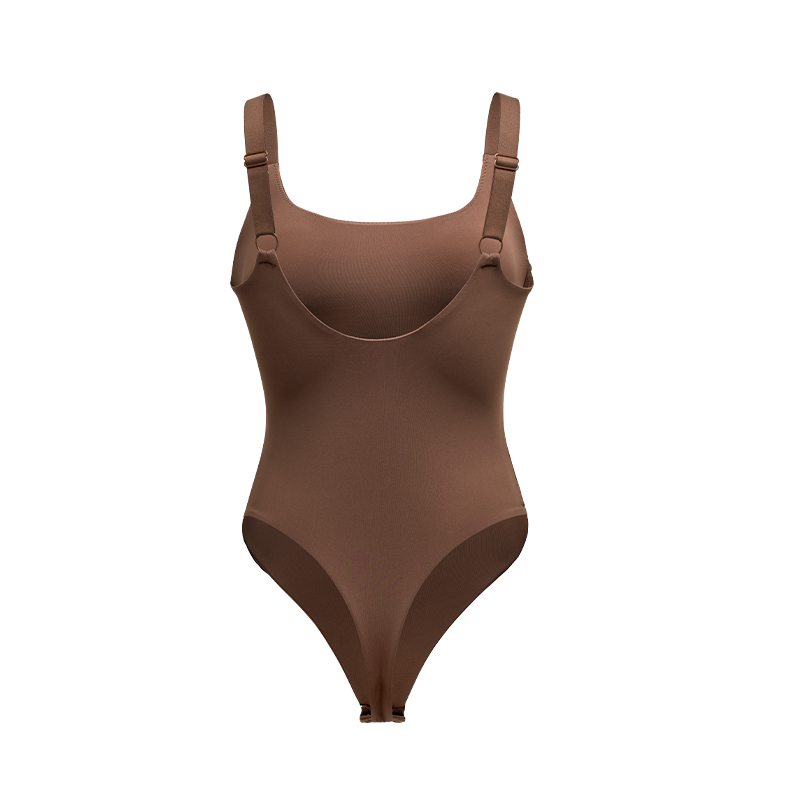 No-Show Shapewear Bodysuit (CH135) — strap, edge and anti-roll finishing detail