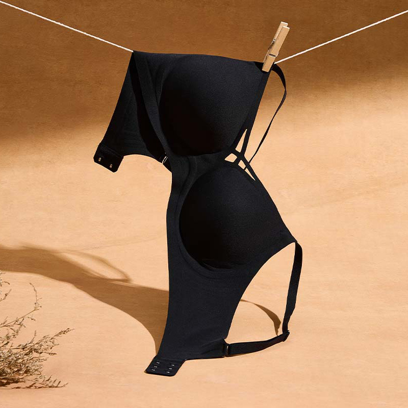Bra (BZ1584) — flat-lay view showing colour options for custom bra production