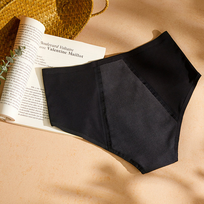 Seamless Bamboo Period Panty (AH156) — back view of the reusable period underwear silhouette