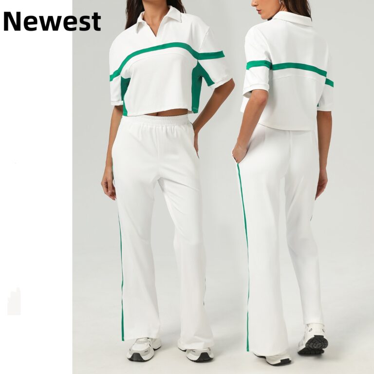 Color-Block Activewear Set (Z2515): front fit showing silhouette, waistband and activewear coverage