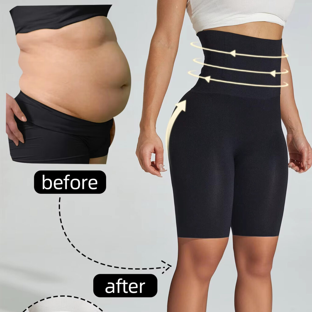 High-Waist Shaping Brief (S1): front fit showing silhouette, control panels and waistband