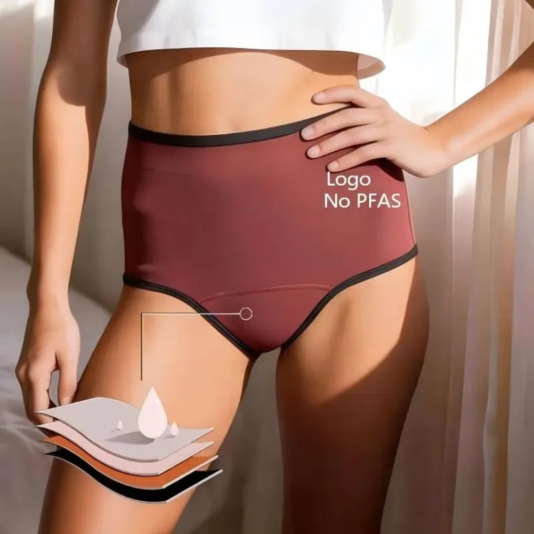 High-Waist Colour-Block Period Brief front — high-waist coverage and waistband placement