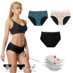 Lace-waist cotton print period panty reference photo