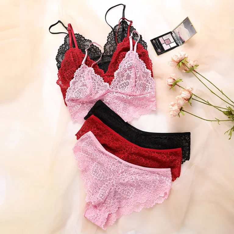 Plus-Size Sheer Lace Bra Set (DX804#) — plus-size fit and extended-size support