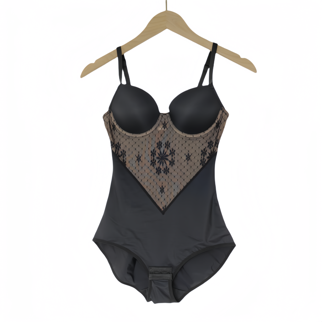 Tummy-Control Seamless Waist Trainer (2109-31): front fit showing silhouette, control panels and waistband