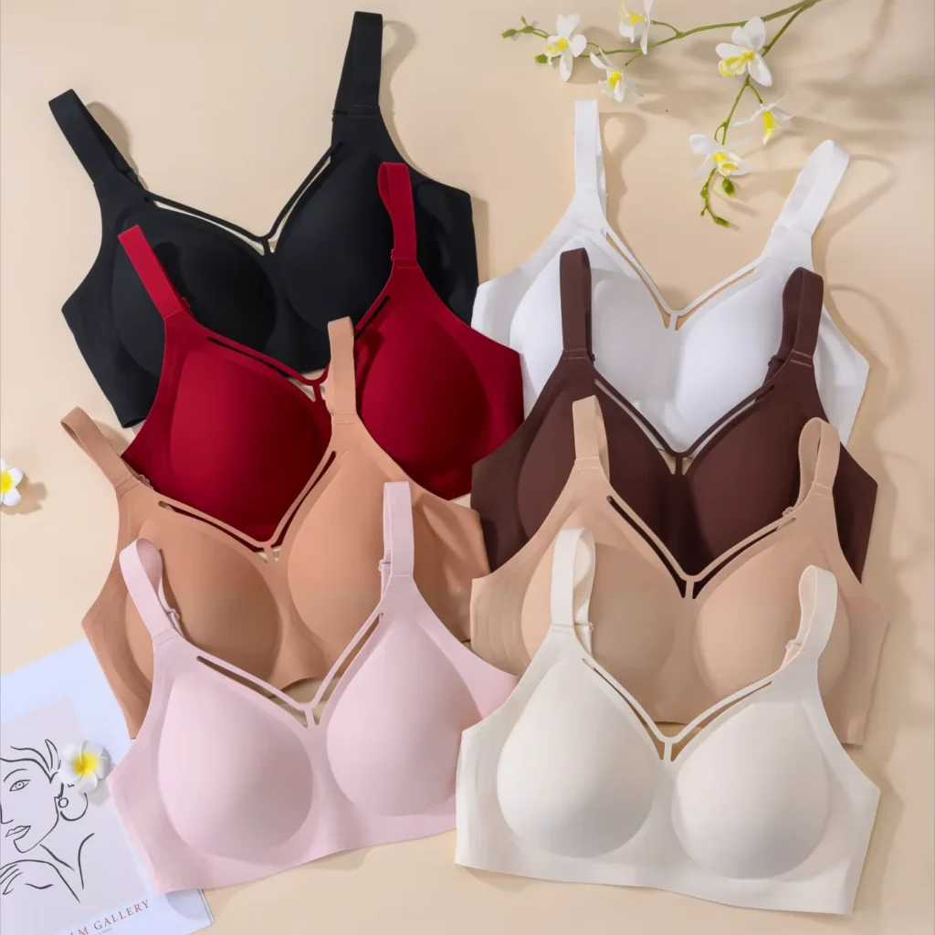 Jelly-support seamless plus-size bra JGU-003 reference photo