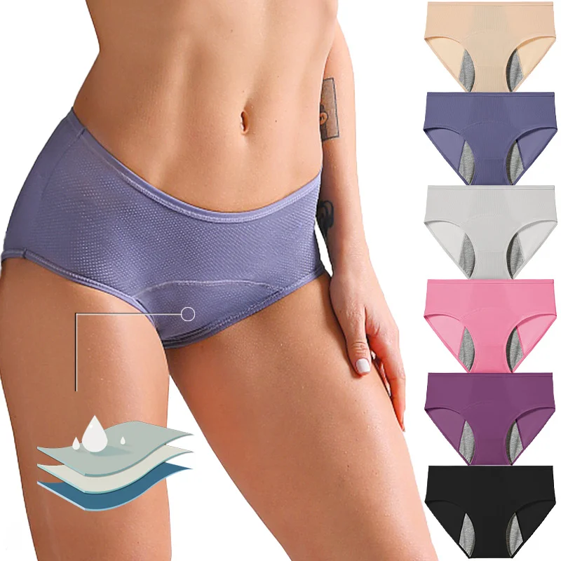 Plus-Size 17-Colour 3-Layer Period Brief front — plus-size fit and extended-size support