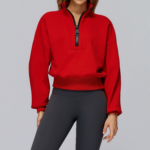 Plus-Size Breathable Activewear Hoodie (2502): front fit showing silhouette, waistband and activewear coverage