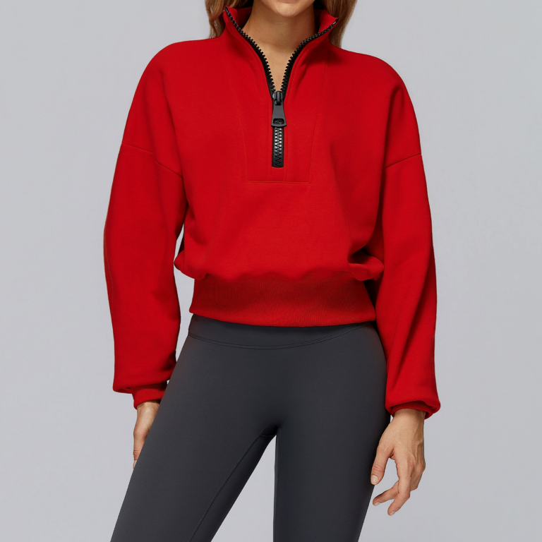 Plus-Size Activewear Hoodie (2502): front fit showing silhouette, waistband and activewear coverage